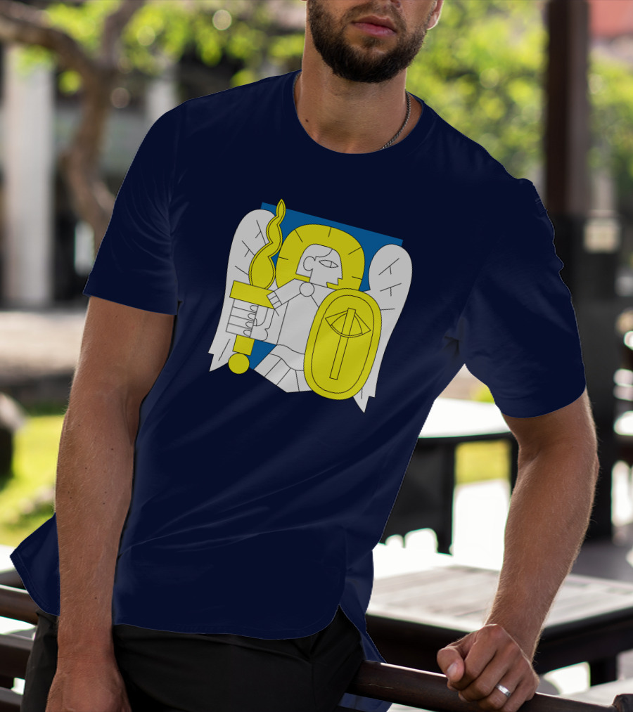 Saint Javelin Archangel Icon Kyiv Merch T-Shirt