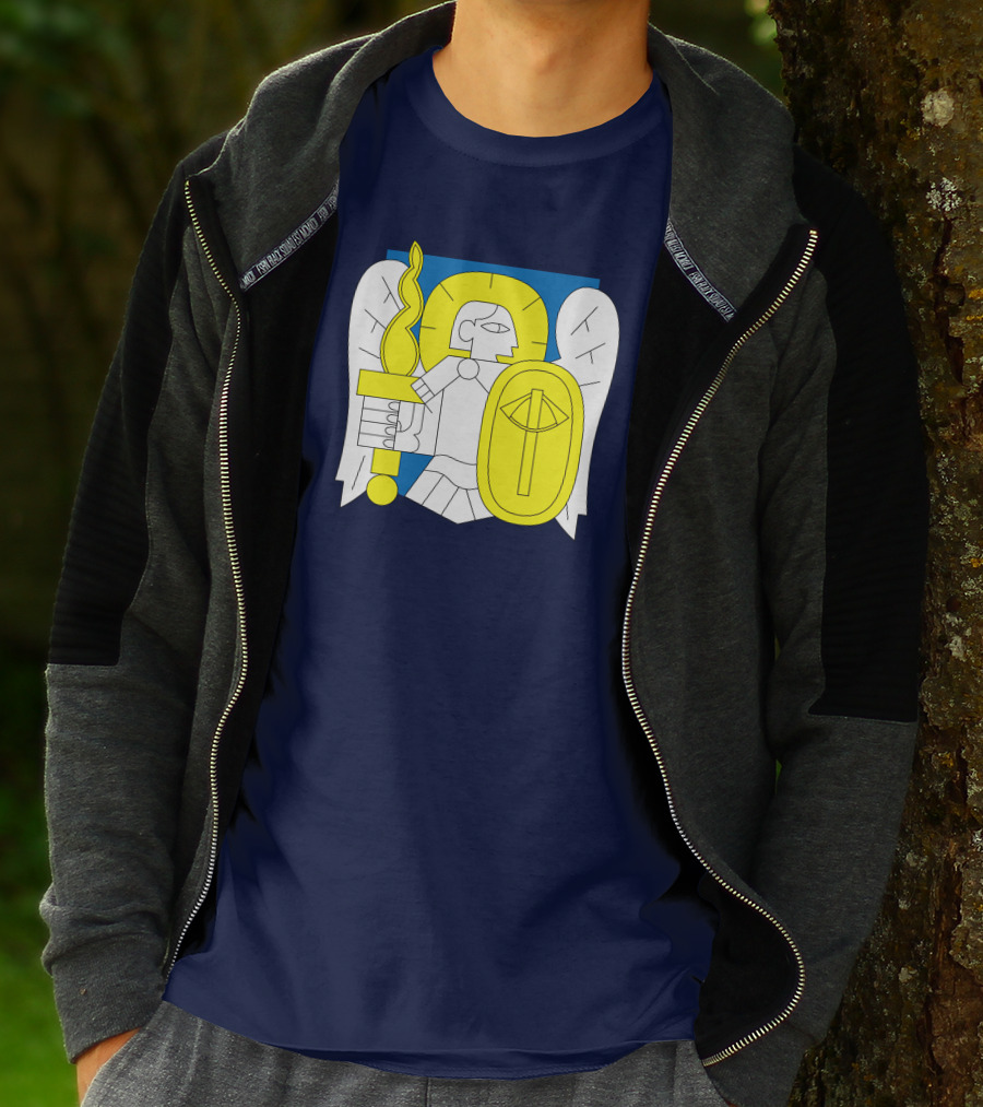 Saint Javelin Archangel Icon Kyiv Merch T-Shirt