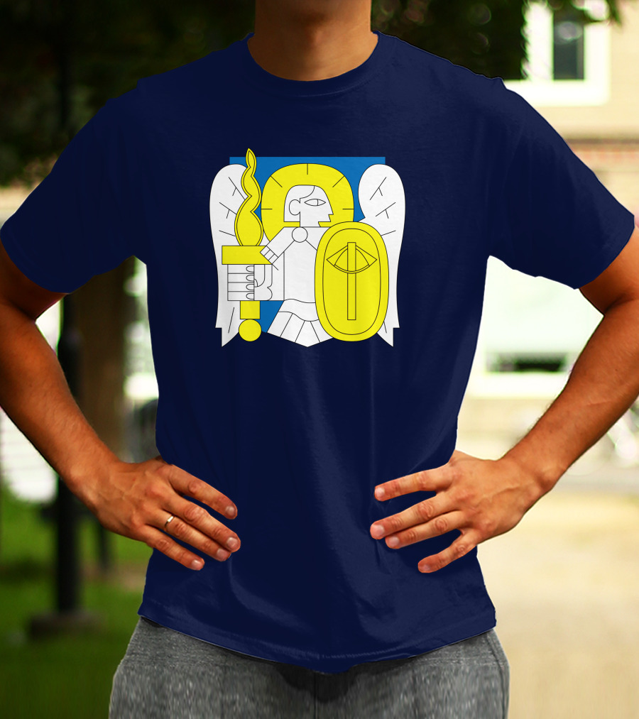 Saint Javelin Archangel Icon Kyiv Merch T-Shirt