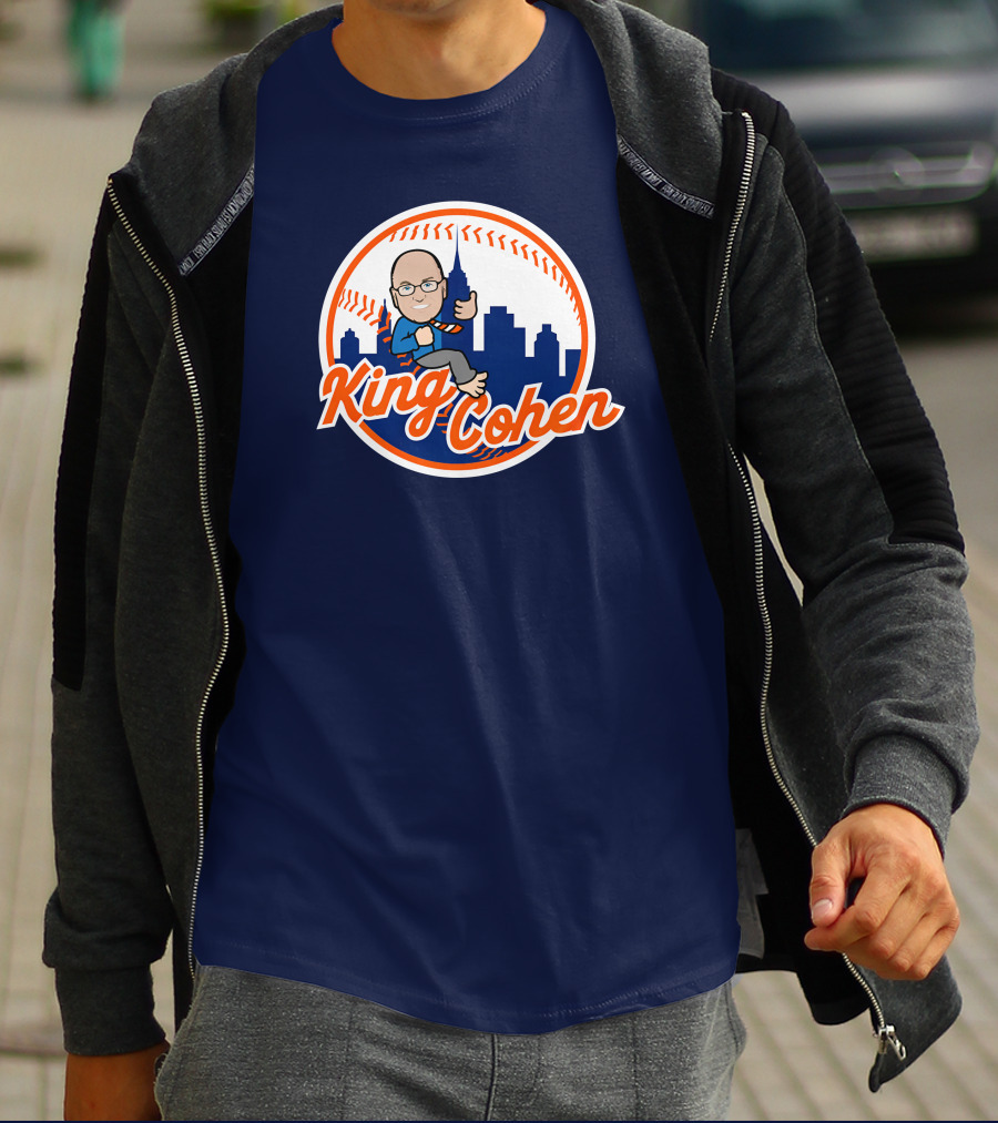 Jomboy Media Store King Cohen New York Baseball Icon Skyline T-Shirt