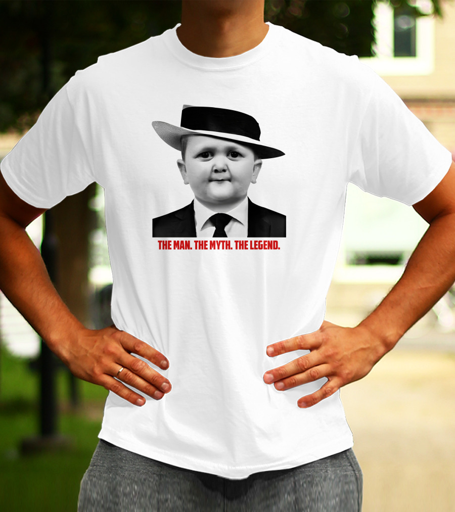 Hasbulla The Man The Myth The Legend Black Suit White Hat T-Shirt