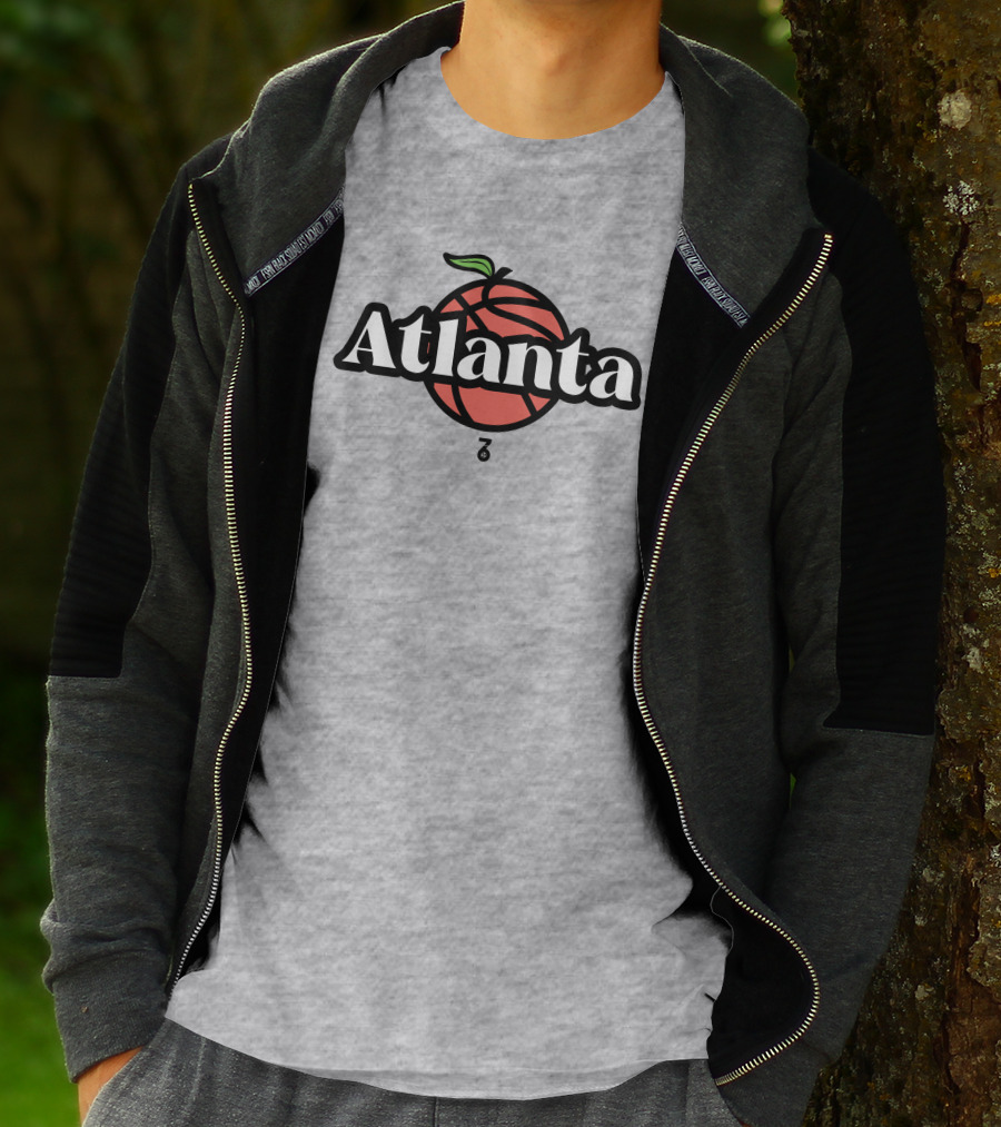Seven Six Merch Atlanta Peach Basketball T-Shirt