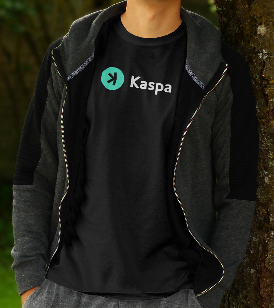 Kaspacurrency Kaspa Logo With Iconic T-Shirt