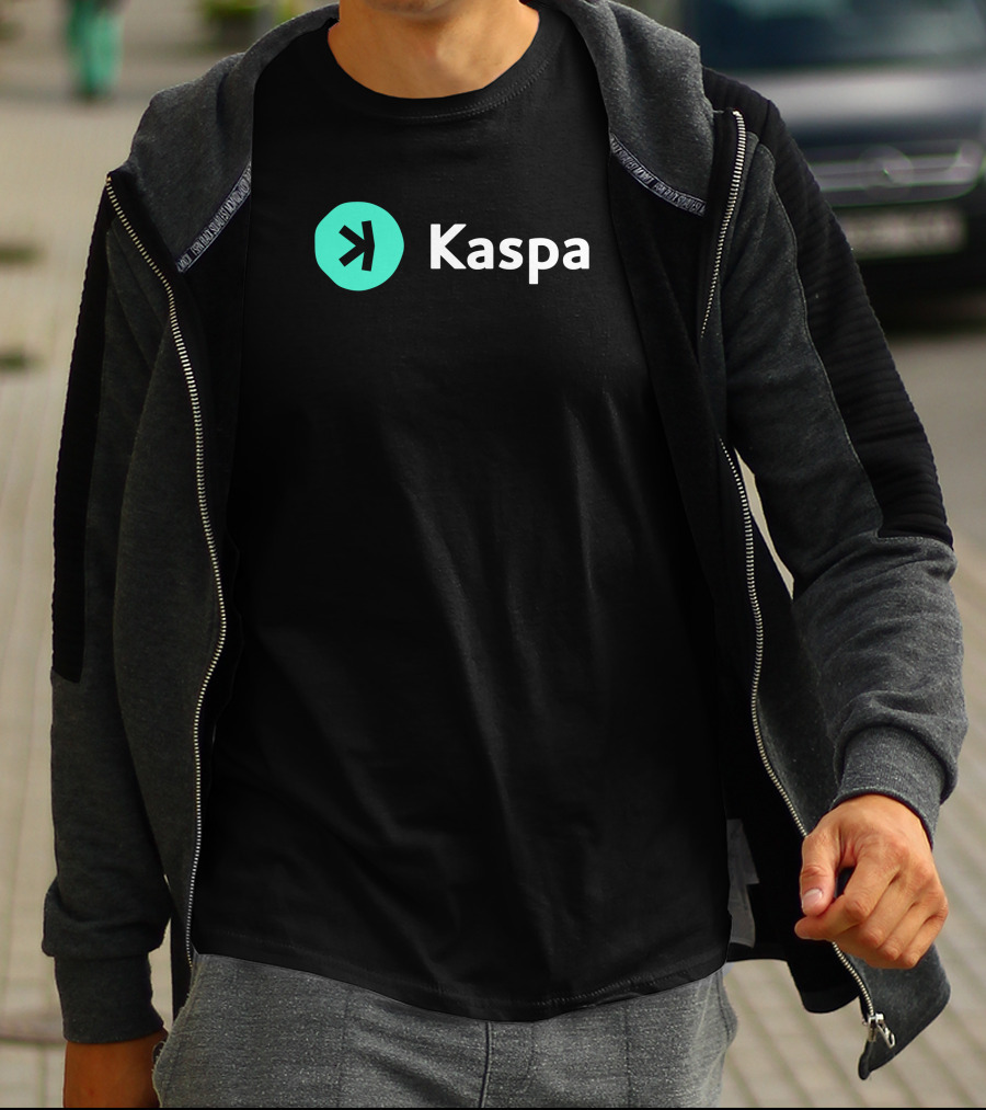 Kaspacurrency Kaspa Logo With Iconic T-Shirt