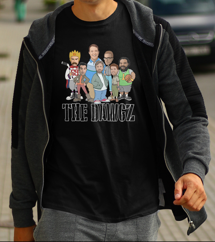 The Dawgz Comedy Crew Characters With Sports And Royalty Elements T-Shirt