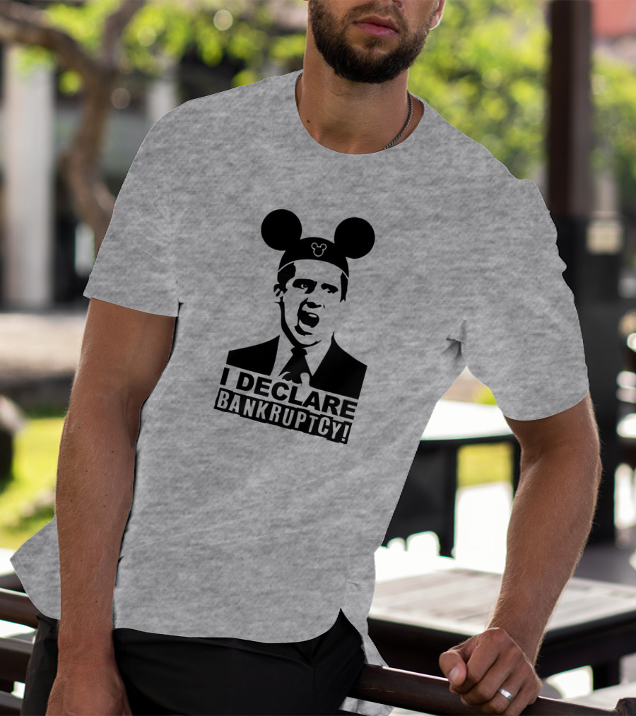 Michael Scott I Declare Bankruptcy Mickey Ears T-Shirt