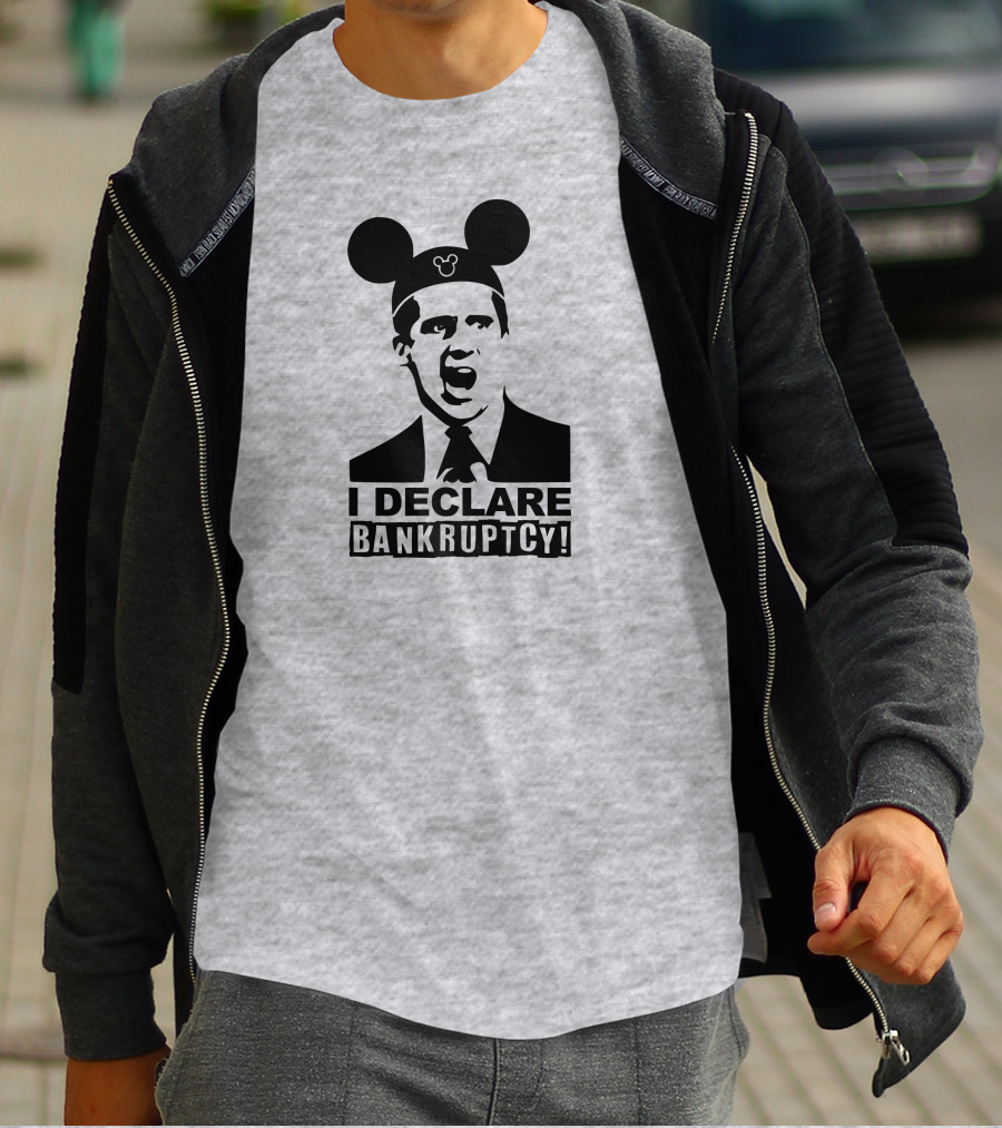 Michael Scott I Declare Bankruptcy Mickey Ears T-Shirt