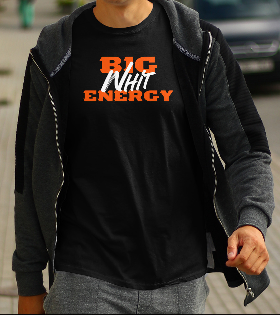 Cincinnati Bengals Big Whit Energy Football T-Shirt
