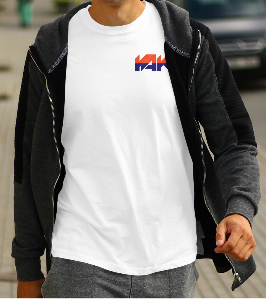 Yak Team Logo Bold Red And Blue T-Shirt
