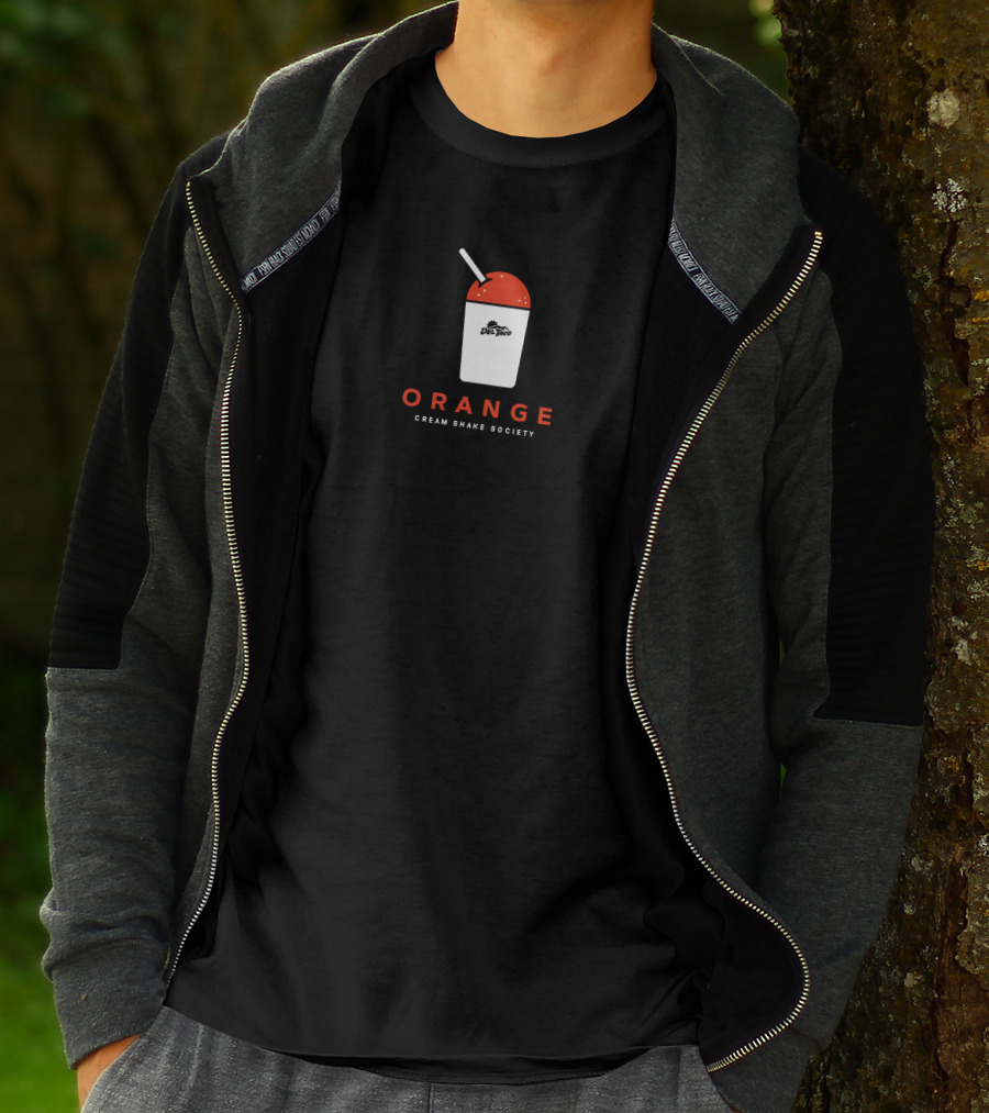 Del Taco Orange Cream Shake Society Retro Cup T-Shirt