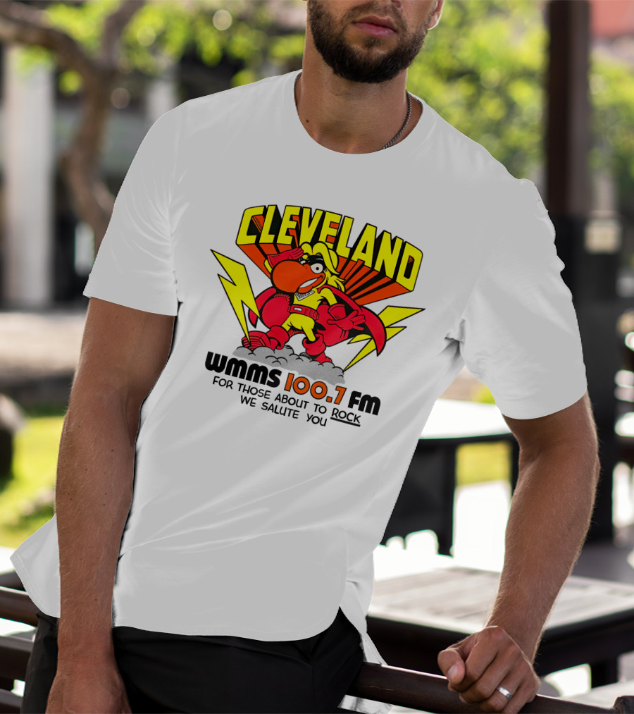 Cleveland WMMS 100.7 FM For Those About To Rock We Salute You T-Shirt