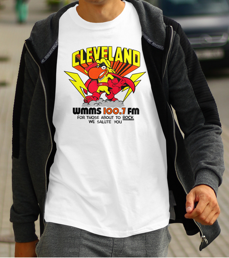 Cleveland WMMS 100.7 FM For Those About To Rock We Salute You T-Shirt