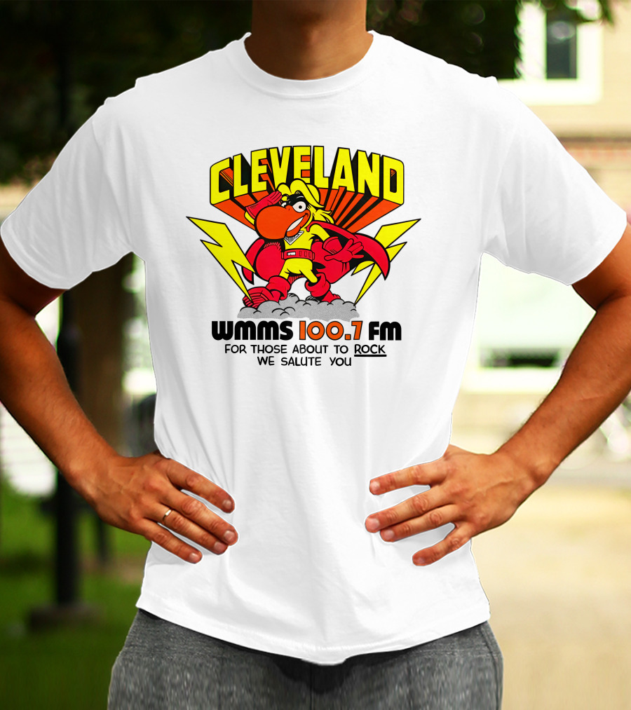 Cleveland WMMS 100.7 FM For Those About To Rock We Salute You T-Shirt