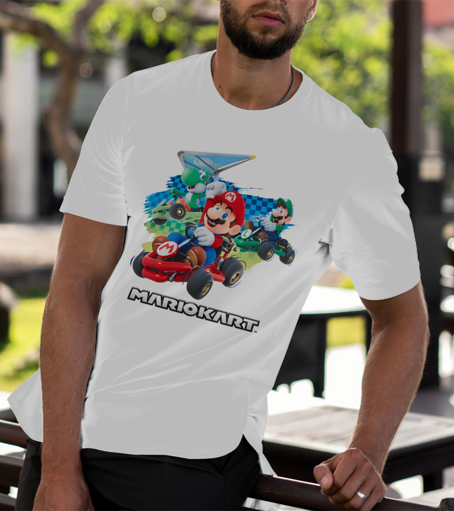 Leanbeefpatty Mariokart Characters Racing Luigi Yoshi Mario T-Shirt