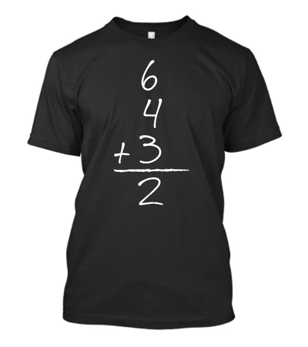 Bo Jackson 6 4 3 2 Baseball Math Equation T-Shirt