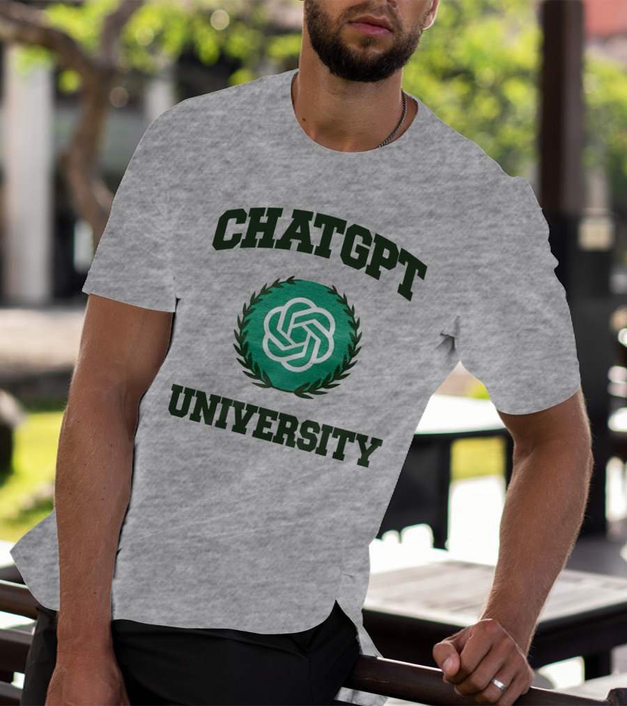 Shithead Steve Chatgpt University Laurel Emblem T-Shirt