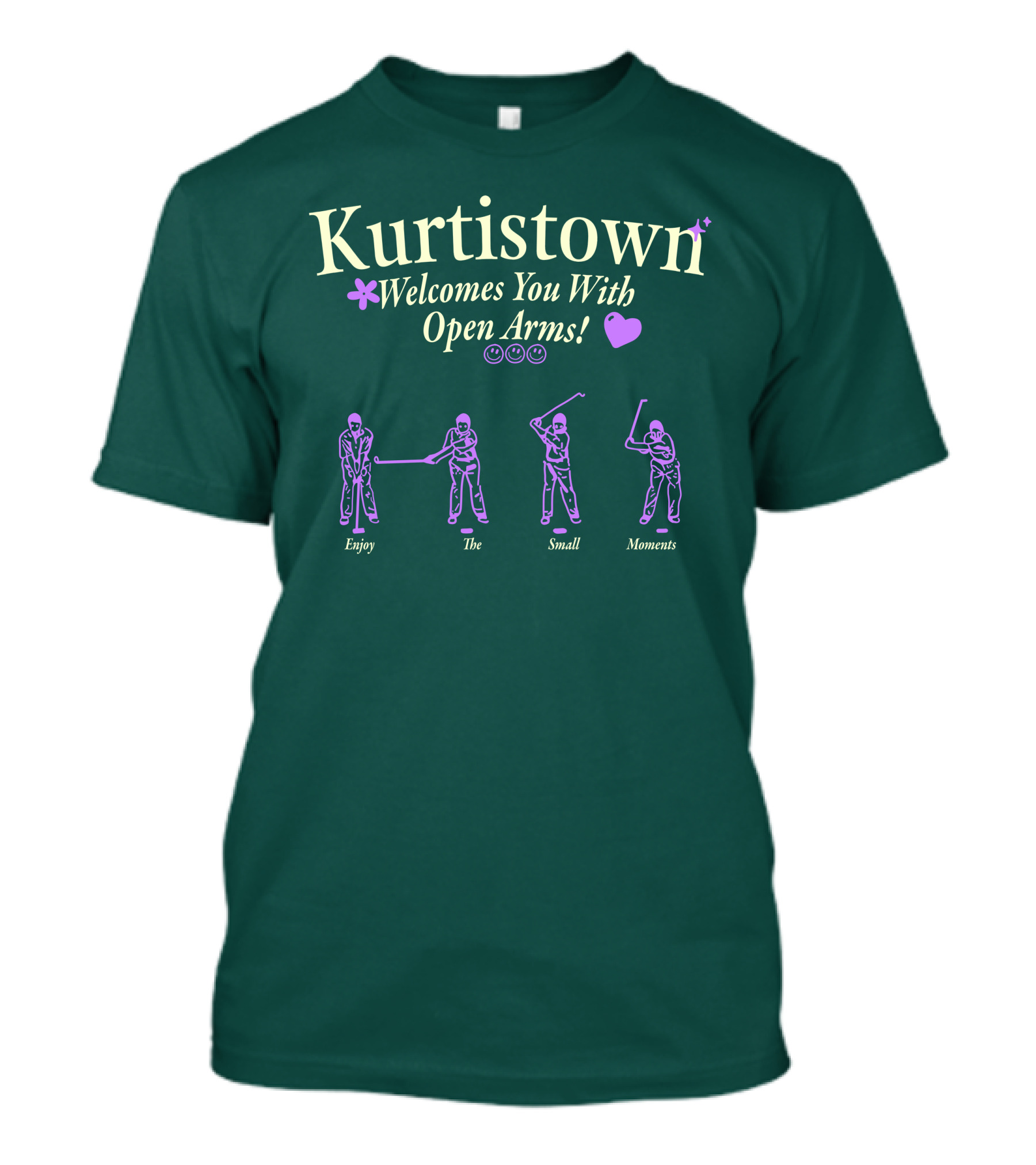 Kurtistown Welcomes You With Open Arms Enjoy The Small Moments T-Shirt
