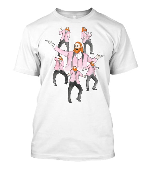 Cashwheelerftr Sami Zayn Dance Moves In Pink Suit T-Shirt