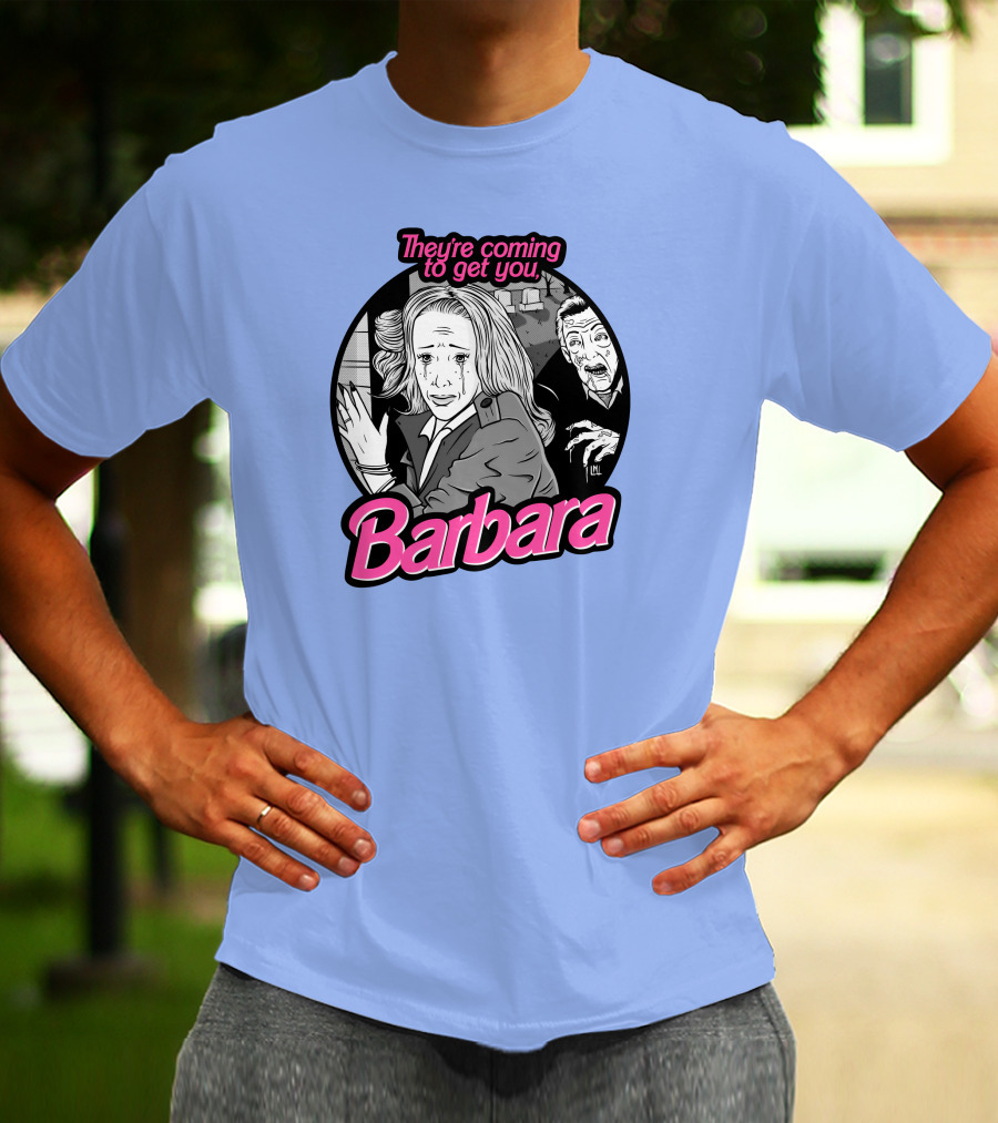 They're Coming To Get You Barbara Horror Scene Comic T-Shirt