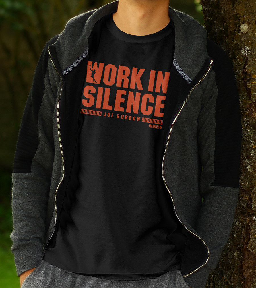 Joe Burrow Work In Silence NFLPA T-Shirt