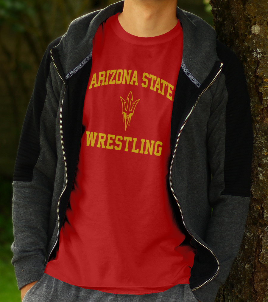 Arizona State Sun Devils Wrestling Fork T-Shirt