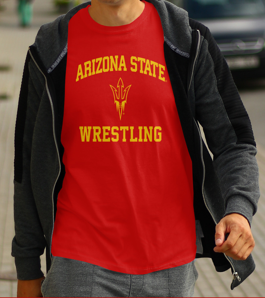 Arizona State Sun Devils Wrestling Fork T-Shirt