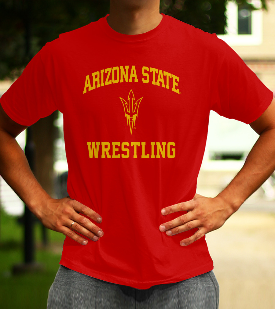 Arizona State Sun Devils Wrestling Fork T-Shirt