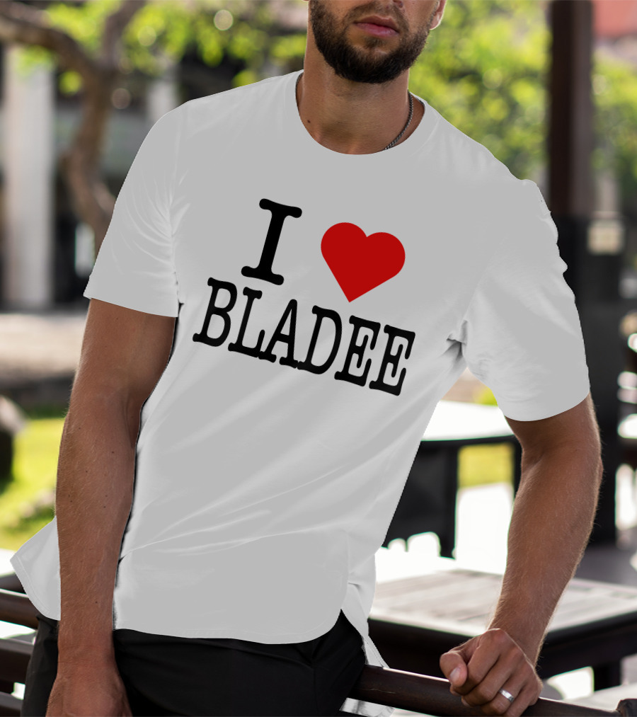 I Love Bladee Heart Symbol Fandom T-Shirt