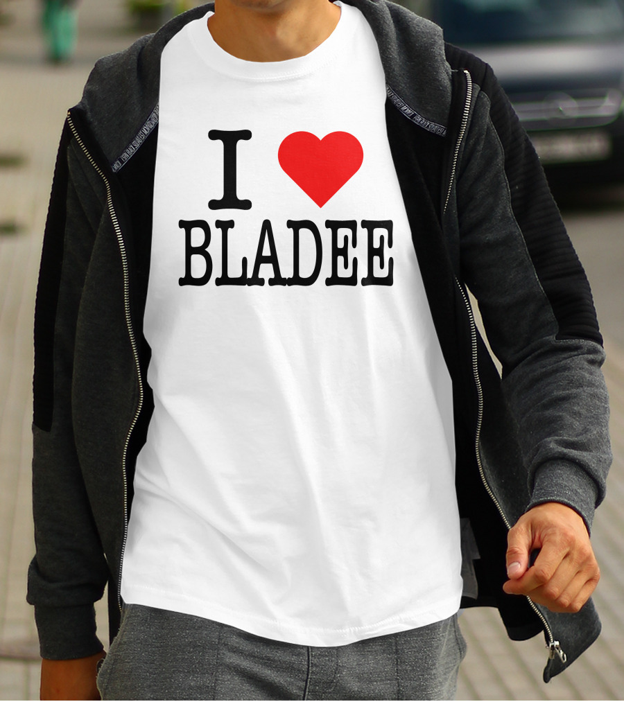 I Love Bladee Heart Symbol Fandom T-Shirt