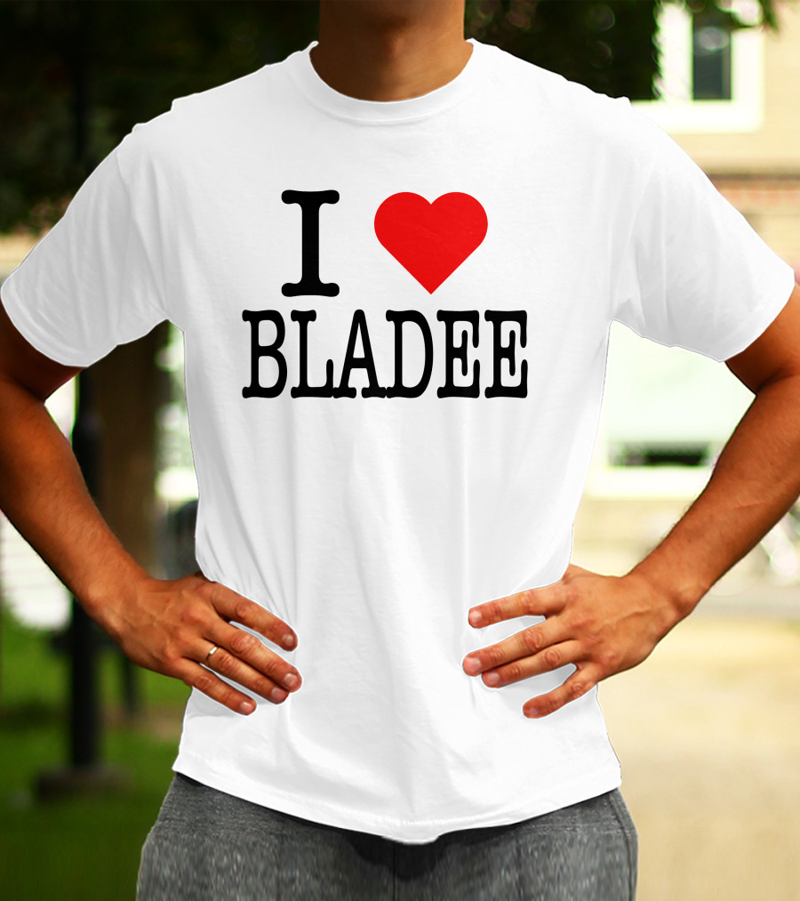 I Love Bladee Heart Symbol Fandom T-Shirt