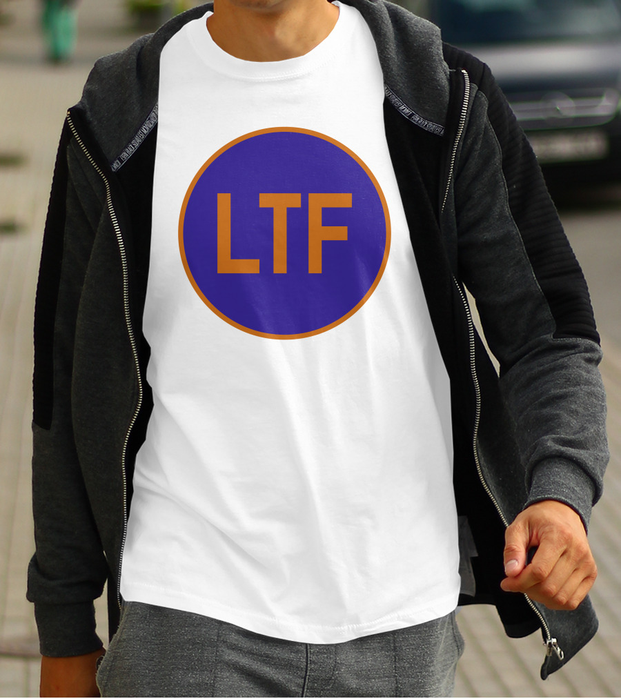 LTF Blue And Orange Round Logo Emblem T-Shirt