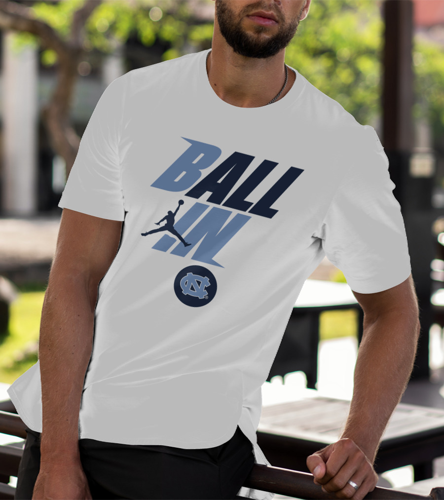 Goheels Shop Jordan Brand North Carolina Tar Heels Ball In Jumpman T-Shirt