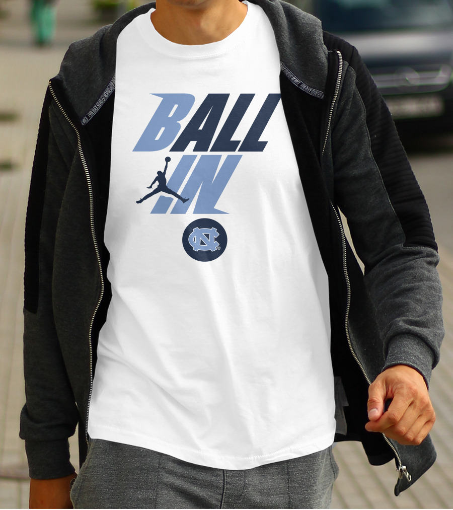 Goheels Shop Jordan Brand North Carolina Tar Heels Ball In Jumpman T-Shirt