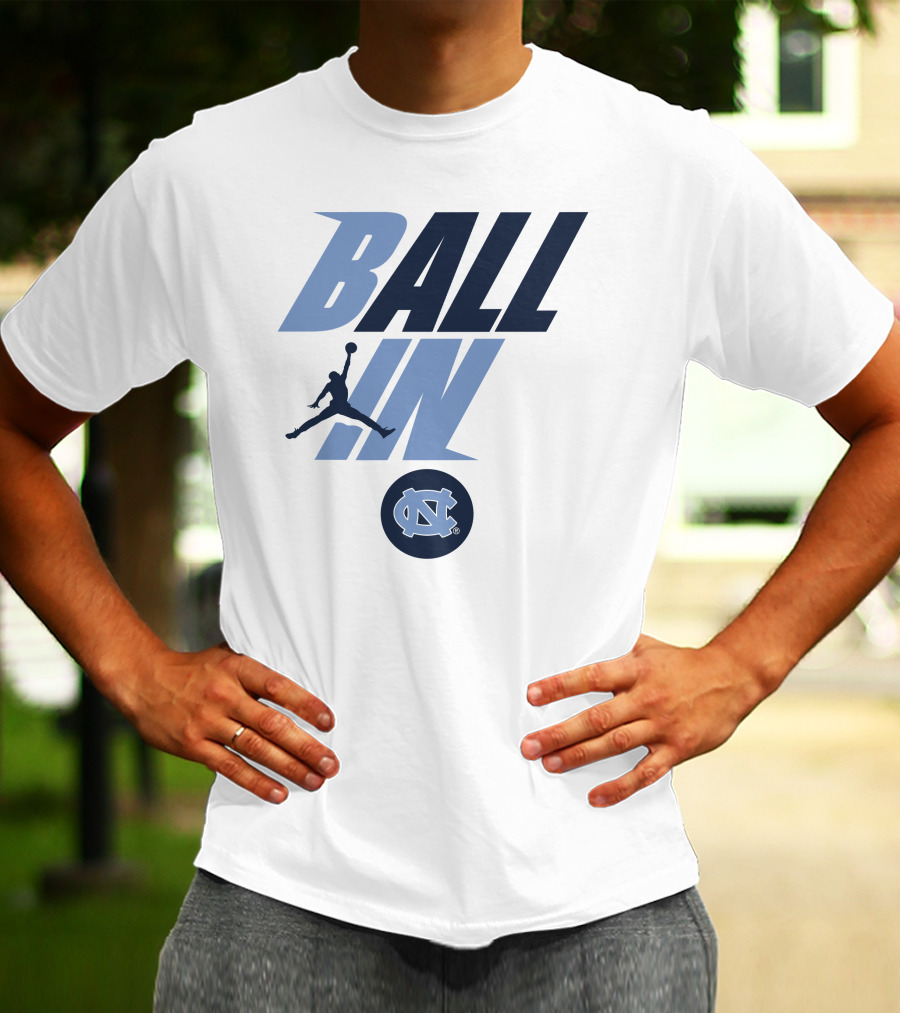 Goheels Shop Jordan Brand North Carolina Tar Heels Ball In Jumpman T-Shirt