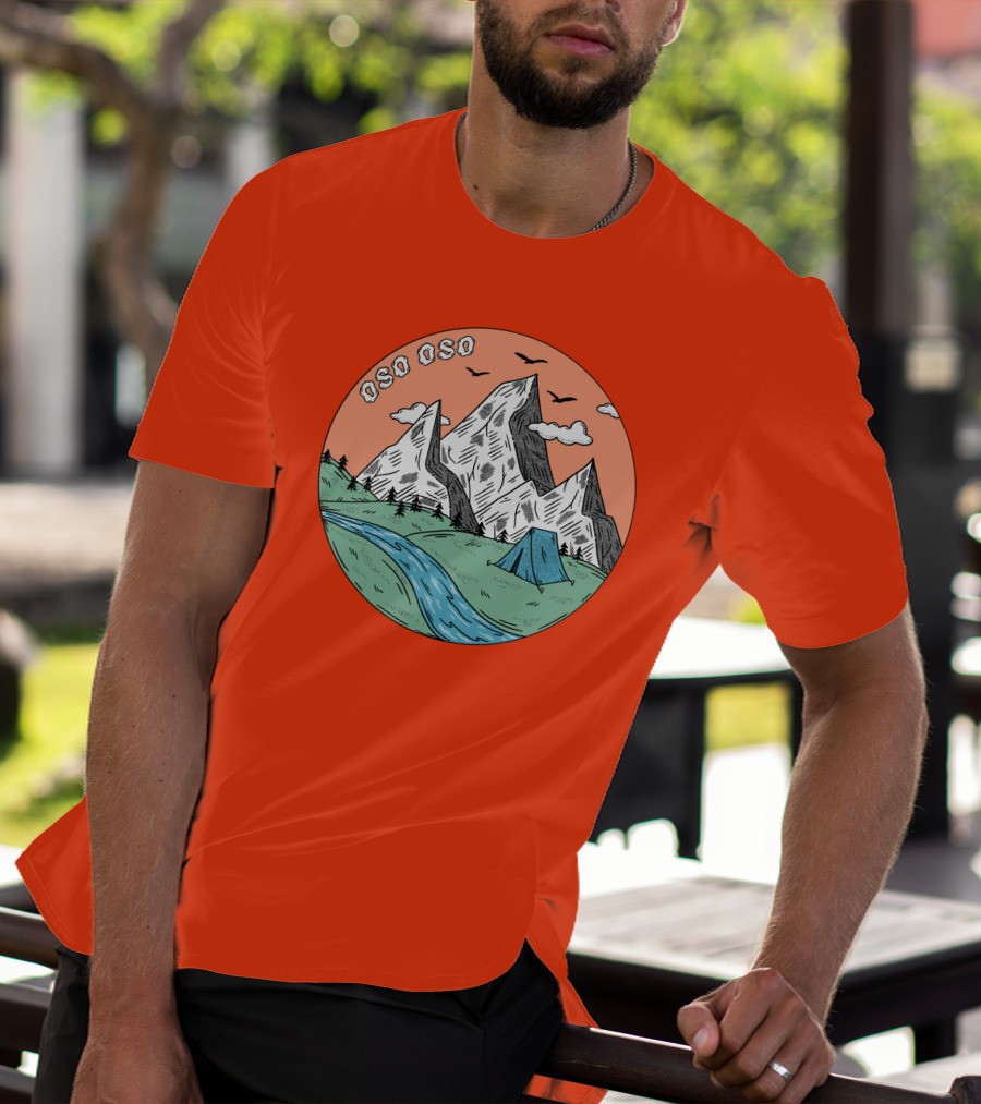 Christine Oso Oso River Tent Camping Mountains T-Shirt