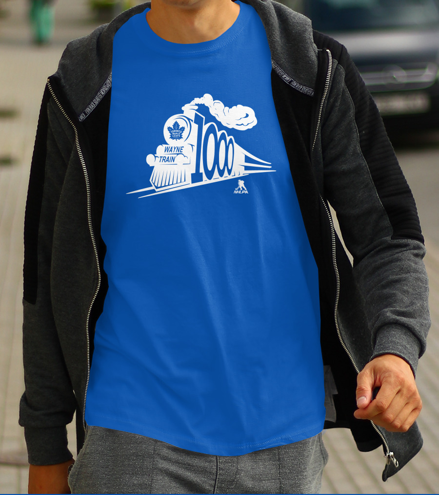 Sportsnet Wayne Train NHLPA 1000 Toronto Maple Leafs T-Shirt