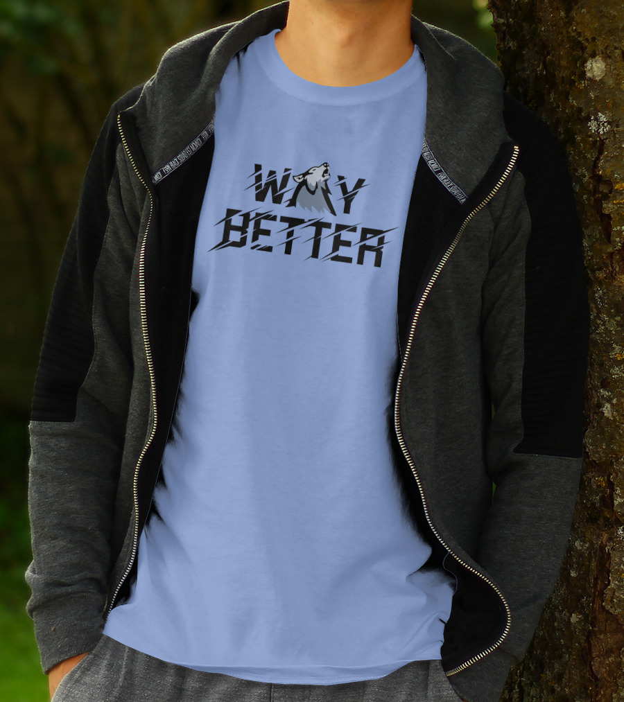 Way Better Wolf Stream Elements Merch Viss T-Shirt