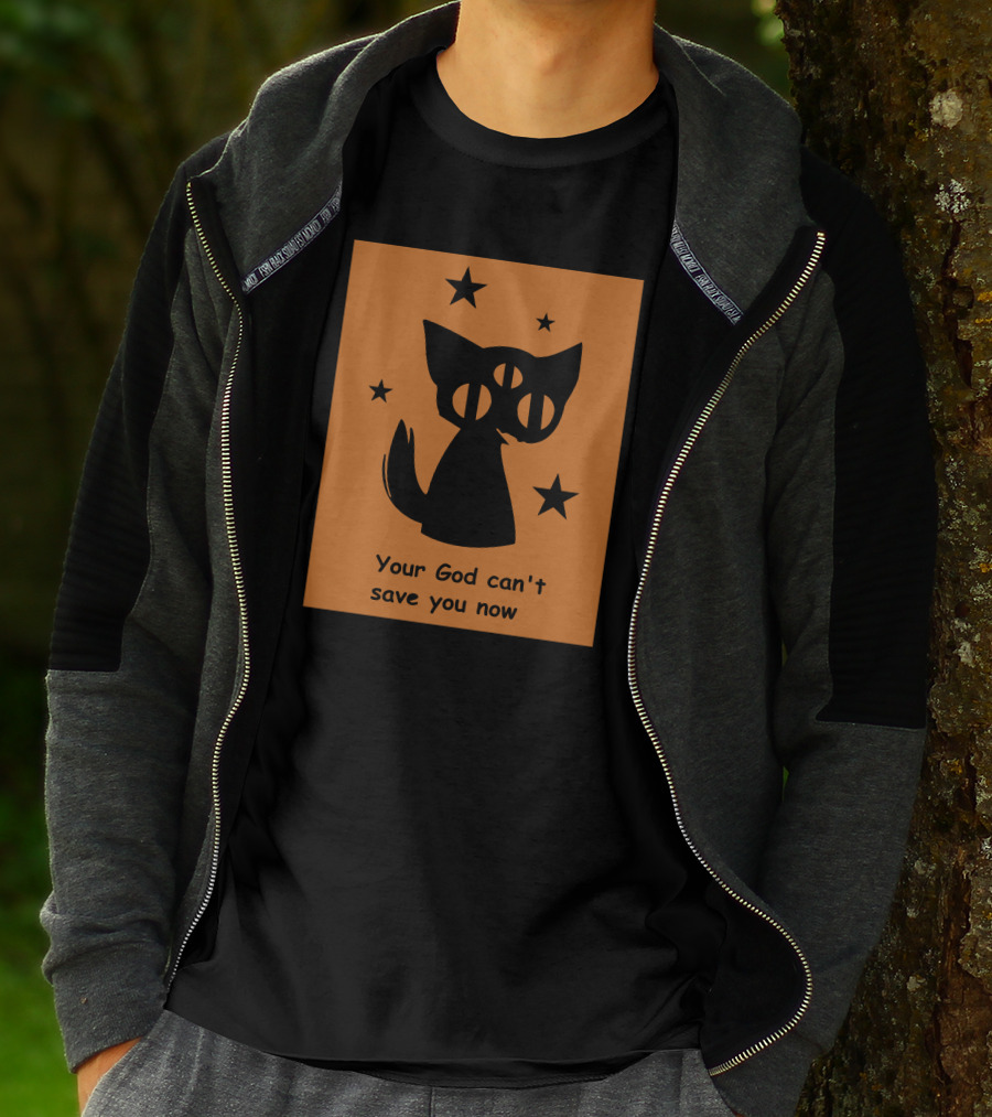 Rex Your God Can't Save You Now Three-Eyed Cat And Stars T-Shirt