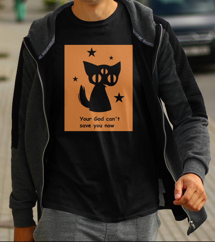 Rex Your God Can't Save You Now Three-Eyed Cat And Stars T-Shirt