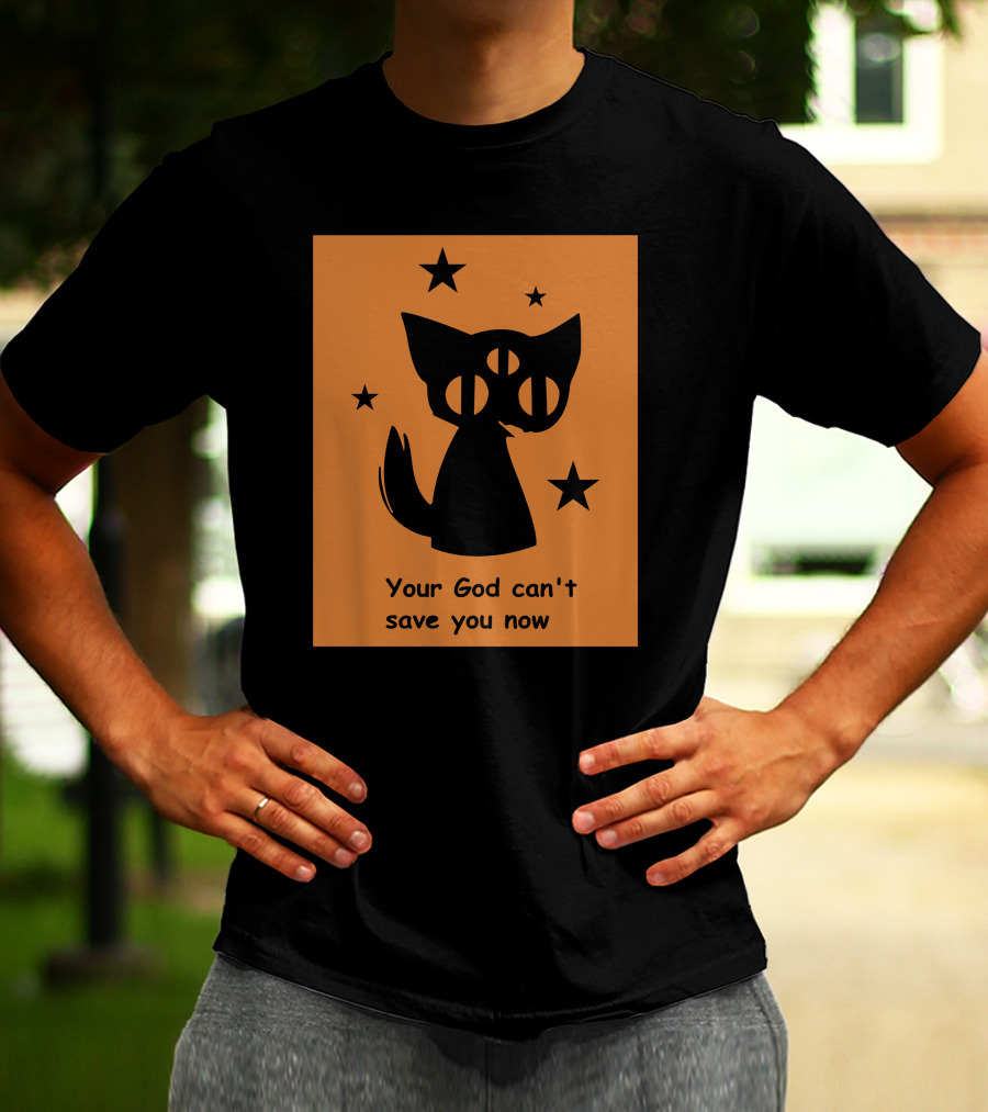 Rex Your God Can't Save You Now Three-Eyed Cat And Stars T-Shirt