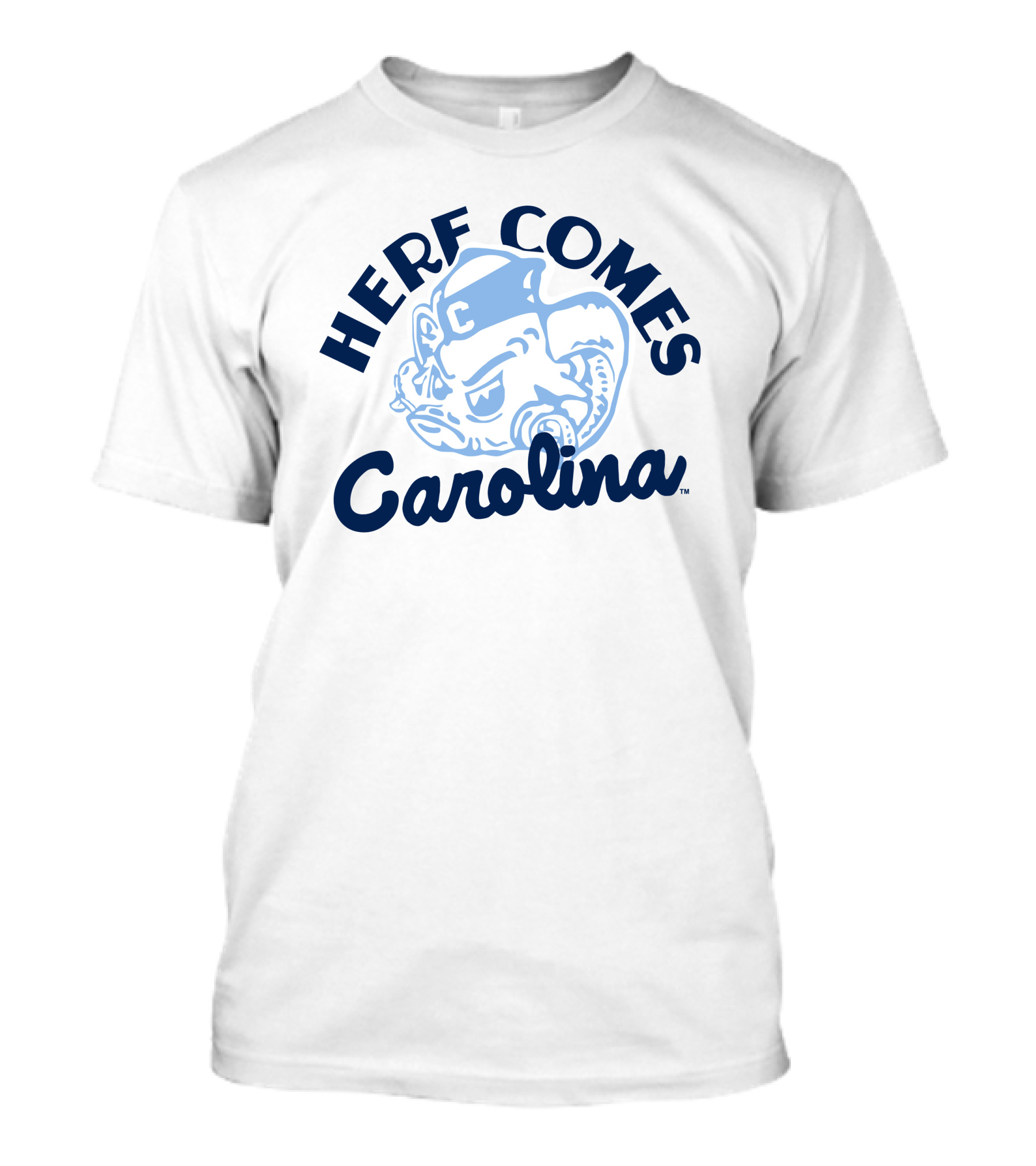 Herf Comes Carolina Tar Heel Ram T-Shirt