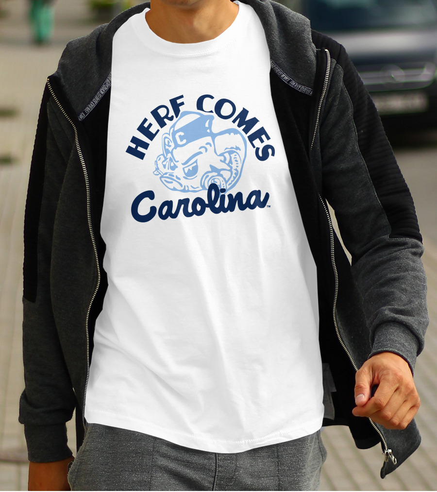 Herf Comes Carolina Tar Heel Ram T-Shirt