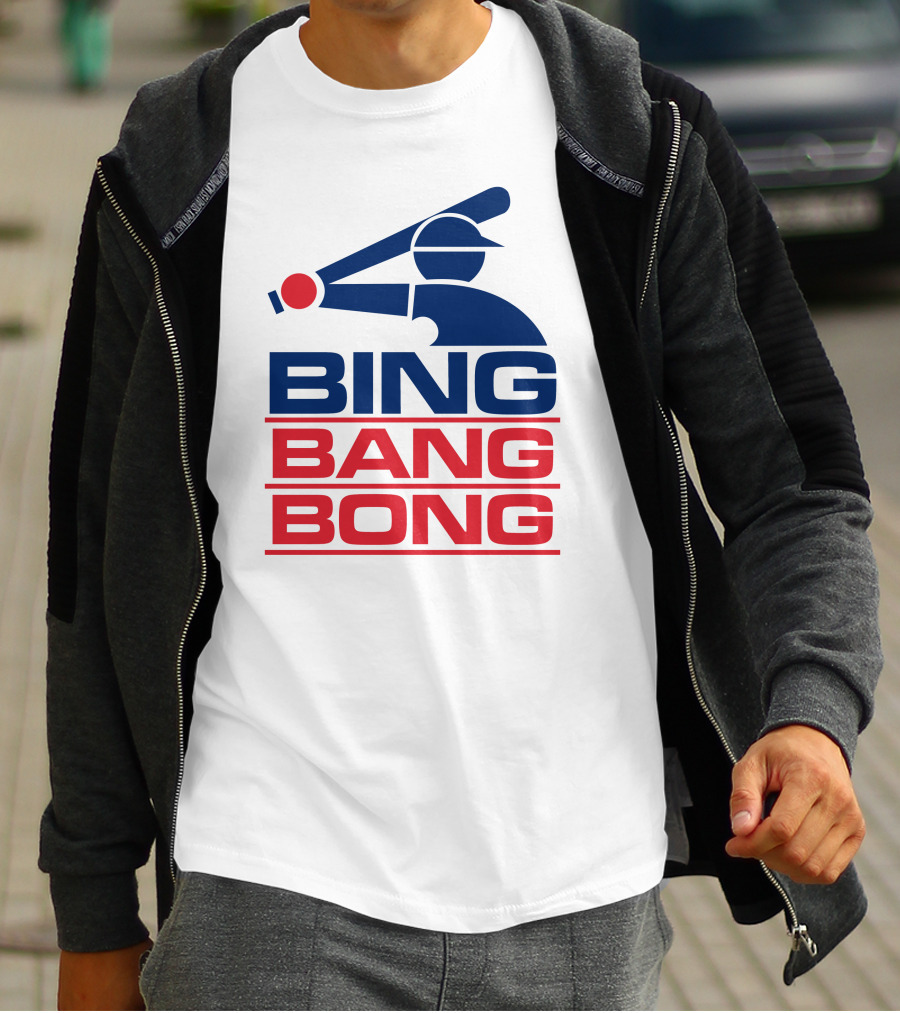 Bing Bang Bong Baseball Player T-Shirt