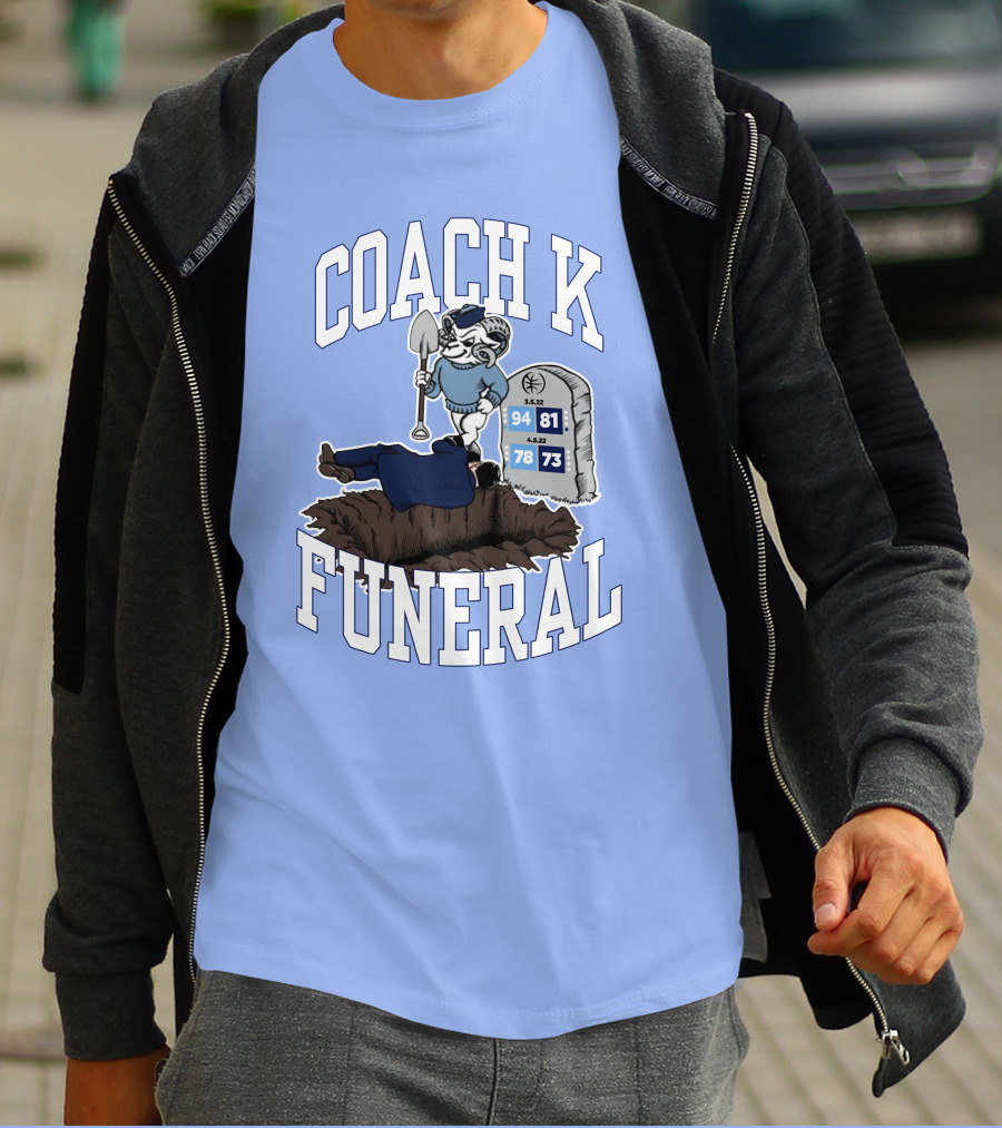Coach K Funeral Barstoolbigcat March Game Dates Tombstone T-Shirt
