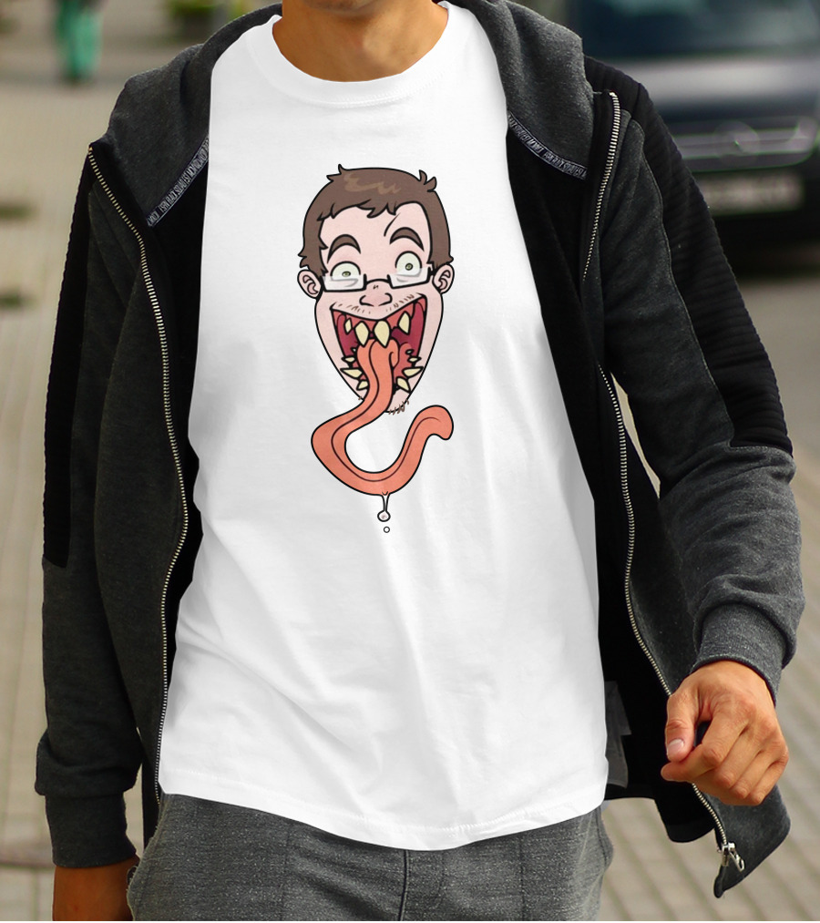 Ricky Berwick Merch Ricky Funny Cartoon Face With Long Tongue T-Shirt