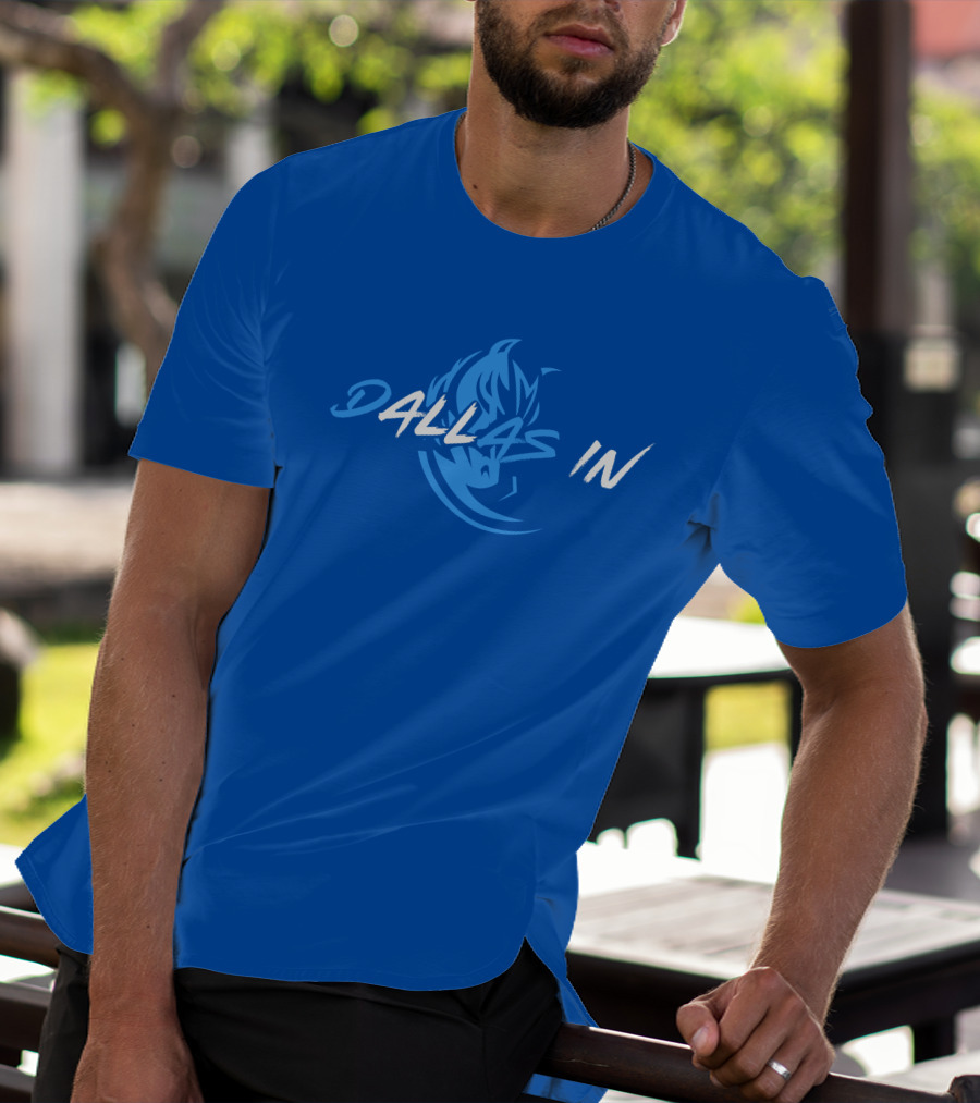 Dallas In Mavericks Flame Blue T-Shirt