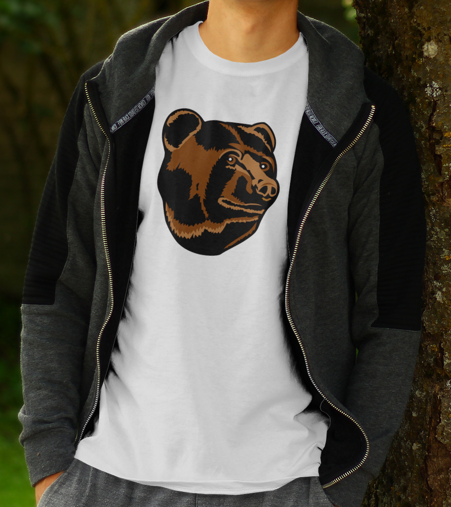 Boston Bruins Logo Bear Head T-Shirt
