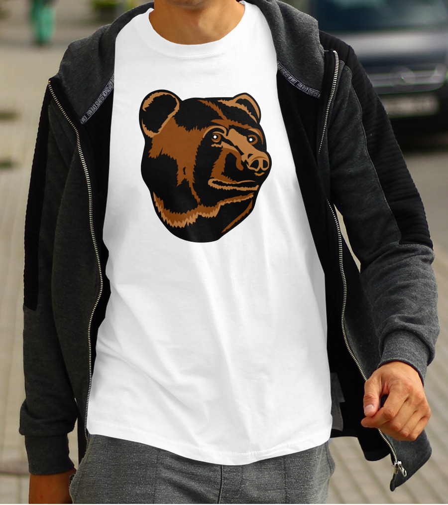 Boston Bruins Logo Bear Head T-Shirt