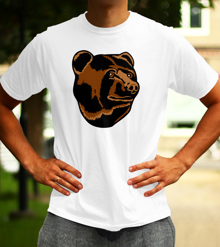 Boston Bruins Logo Bear Head T-Shirt
