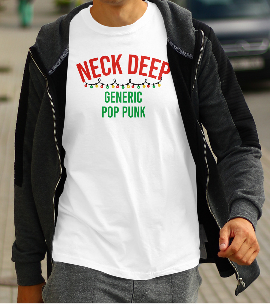 Neck Deep Generic Pop Punk Christmas Lights And Colors T-Shirt